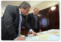 Prime Minister Vladimir Putin met with Vyacheslav Shtyrov, President of the Republic of Sakha (Yakutia)