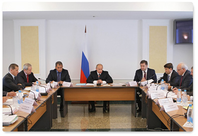 Prime Minister Vladimir Putin held a meeting on relief efforts following the accident at the Sayano-Shushenskaya hydropower plant and ways to ensure stable electricity supply to consumers of the Siberian energy system
