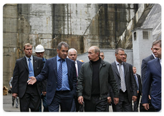 Председатель Правительства Российской Федерации В.В.Путин, прибывший с рабочей поездкой в Республику Хакасия, посетил Саяно-Шушенскую ГЭС|21 августа, 2009|12:08