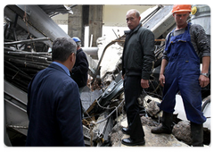 Председатель Правительства Российской Федерации В.В.Путин, прибывший с рабочей поездкой в Республику Хакасия, посетил Саяно-Шушенскую ГЭС|21 августа, 2009|12:08