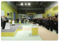 В.В.Путин принял участие в церемонии торжественного запуска в промышленную эксплуатацию Ванкорского нефтегазового месторождения|21 августа, 2009|17:36