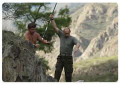 Председатель Правительства Российской Федерации В.В.Путин взял в понедельник однодневный отпуск и провел его в Тыве|4 августа, 2009|19:49