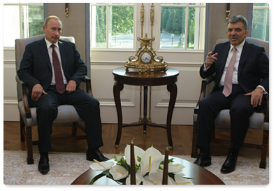 Prime Minister Vladimir Putin held met with Abdullah Gül, the President of the Republic of Turkey