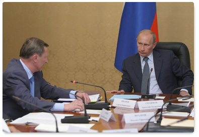 Председатель Правительства Российской Федерации В.В.Путин провел в Сочи совещание по гособоронзаказу