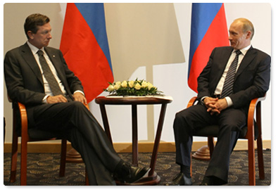 В.В.Путин провел встречу с Председателем Правительства Республики Словения Борутом Пахором