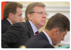Finance Minister Alexei Kudrin at a meeting of the Government Presidium|10 september, 2009|16:09