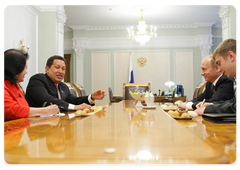 Prime Minister Vladimir Putin at a meeting with Hugo Chavez, President of the Bolivarian Republic of Venezuela|10 september, 2009|19:56