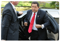 Hugo Chavez, President of the Bolivarian Republic of Venezuela, at a meeting with Prime Minister Vladimir Putin|10 september, 2009|19:56