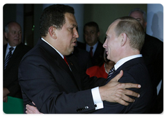 Prime Minister Vladimir Putin at a meeting with Hugo Chavez, President of the Bolivarian Republic of Venezuela|10 september, 2009|21:38