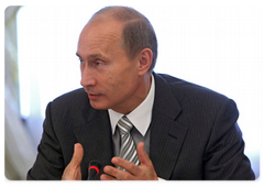 Председатель Правительства Российской федерации В.В.Путин встретился с членами международного дискуссионного клуба «Валдай»|11 сентября, 2009|15:24
