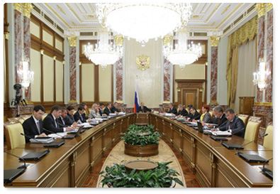 Prime Minister Vladimir Putin chaired a meeting of the Russian Government
