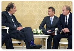 Prime Minister Vladimir Putin held a meeting with Texas Pacific Group Investment Fund President David Bonderman