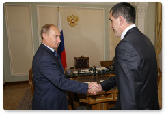 Prime Minister Vladimir Putin met with Ingush President Yunus-Bek Yevkurov