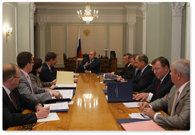 Prime Minister Vladimir Putin chaired a meeting of Vnesheconombank’s Supervisory Board