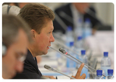 Gazprom CEO Alexei Miller at the conference on the development of Yamal gas deposits|24 september, 2009|11:06