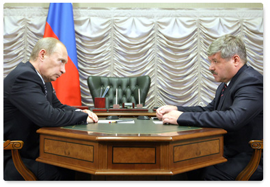 Prime Minister Vladimir Putin met with Yury Neyolov, Governor of the Yamal-Nenets Autonomous Area
