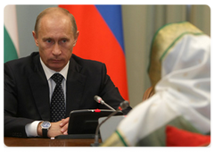 Prime Minister Vladimir Putin meeting with Indian President Pratibha Devisingh  Patil|4 september, 2009|15:14