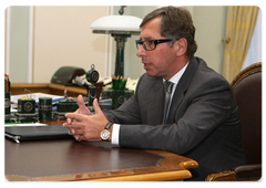 Alfa-Bank President Pyotr Aven at a meeting with Prime Minister Vladimir Putin|7 september, 2009|17:29