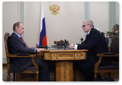 Prime Minister Vladimir Putin meets with Alexander Shokhin, President of the Russian Union of Industrialists and Entrepreneurs (RSPP)