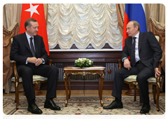 Prime Minister Vladimir Putin during talks with his Turkish counterpart Recep Tayyip Erdogan|13 january, 2010|15:26