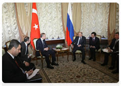 Prime Minister Vladimir Putin during talks with his Turkish counterpart Recep Tayyip Erdogan|13 january, 2010|15:26