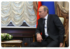 Prime Minister Vladimir Putin during talks with his Turkish counterpart Recep Tayyip Erdogan|13 january, 2010|15:26