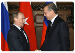 Prime Minister Vladimir Putin during talks with his Turkish counterpart Recep Tayyip Erdogan|13 january, 2010|15:26