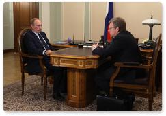 Vladimir Putin holds a meeting with Deputy Prime Minister – Finance Minister Alexei Kudrin