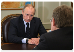 Vladimir Putin in a meeting with Deputy Prime Minister – Finance Minister Alexei Kudrin|16 january, 2010|20:25