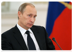 Председатель Правительства России В.В.Путин выступил на заседании Государственного совета Российской Федерации|22 января, 2010|17:47