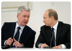 Prime Minister Vladimir Putin and Deputy Prime Minister and Head of the Government Executive Office Sergei Sobyanin at a meeting of the State Council|22 january, 2010|18:08
