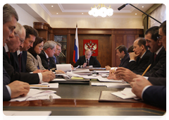Председатель Правительства Российской Федерации В.В.Путин провел совещание по развитию Северо-Кавказского федерального округа|23 января, 2010|16:41