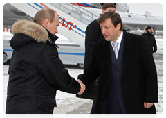 Председатель Правительства Российской Федерации В.В.Путин прибыл в Ставропольский край|23 января, 2010|18:15