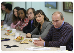 Председатель Правительства России В.В.Путин, находящийся с рабочей поездкой в Чувашской Республике, встретился со студентами Чувашского государственного университета|25 января, 2010|18:00