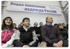 Prime Minister Vladimir Putin attends opening of New Generation Ice Rink in Cheboksary