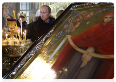 Prime Minister Vladimir Putin at St Tatiana’s Cathedral of the Intercession in Cheboksary|25 january, 2010|20:45