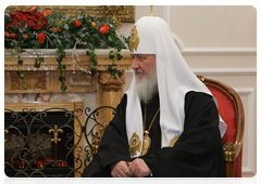 Patriarch Kirill of Moscow and All Russia meeting with Prime Minister Vladimir Putin|5 january, 2010|18:48