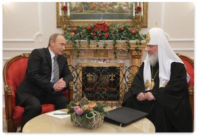 Prime Minister Vladimir Putin wished Orthodox Christians a merry Christmas
