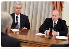 Prime Minister Vladimir Putin with Deputy Prime Minister – Government Chief of Staff Sergei Sobyanin|1 october, 2010|20:39