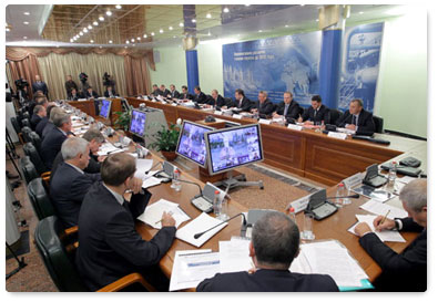 Председатель Правительства Российской Федерации В.В.Путин провёл в Новом Уренгое совещание по Генеральной схеме развития газовой отрасли на период до 2030 года
