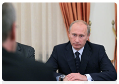 Prime Minister Vladimir Putin meeting with German President Christian Wulff|12 october, 2010|19:42