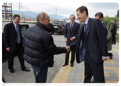 Prime Minister Vladimir Putin inspecting construction sites for Olympic facilities in Sochi|13 october, 2010|17:28