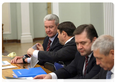 Deputy Prime Minister and Chief of the Government Staff Sergei Sobyanin, Minister of Transport Igor Levitin and Minister of Energy Sergei Shmatko|14 october, 2010|20:39