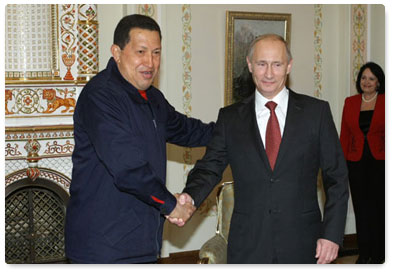 Prime Minister Vladimir Putin meets with President of the Bolivarian Republic of Venezuela Hugo Chavez