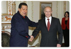 Prime Minister Vladimir Putin meets with President of the Bolivarian Republic of Venezuela Hugo Chavez