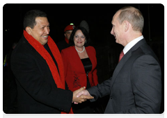 Prime Minister Vladimir Putin at his meeting with President of the Bolivarian Republic of Venezuela Hugo Chavez|15 october, 2010|22:16