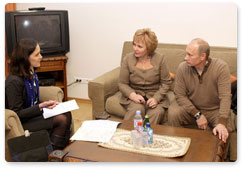 Prime Minister Vladimir Putin and his wife Lyudmila participate in the National Population Census