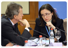 Minister of Economic Development Elvira Nabiullina at a meeting of the Foreign Investment Advisory Council|18 october, 2010|15:39