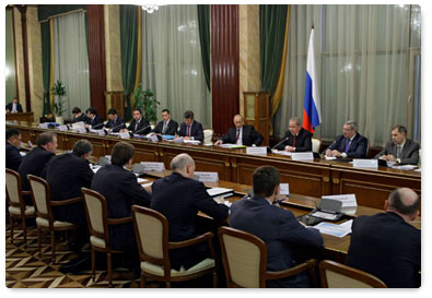 Prime Minister Vladimir Putin chairs a meeting on the implementation of priority investment projects in the Siberian Federal District