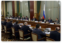 Prime Minister Vladimir Putin chairs a meeting on the implementation of priority investment projects in the Siberian Federal District